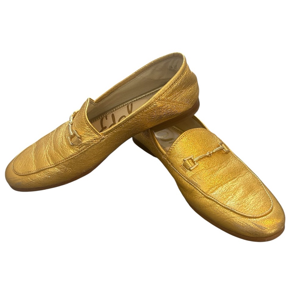 Sam Edelman Gold Loraine Bit Loafers: size 6.5